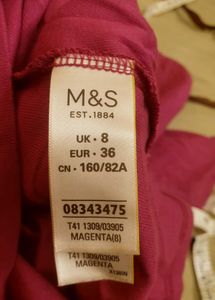 Stylish Boat Neck M&amp;S Tee/top