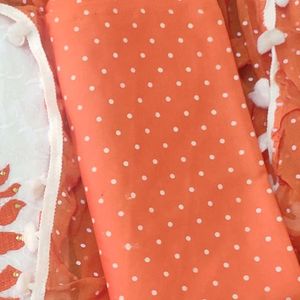 White Embroidered Dress Material