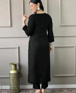 Elegant Black Embroidered Ethnic Salwar Suit..🖤🧚