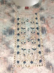 chic sparkly blue kurta