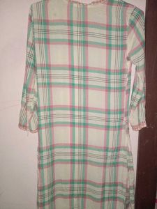Plaid Tunic Top