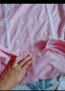 pink kurta set with dupatta