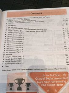 Oswaal Books CBSE Class 10 Sample Question Papers