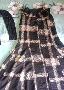 Stylish Black Dress and Top Set