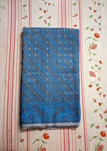 Blue & Gray Saree