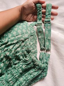 Green Dotted Sundress