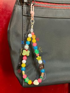 Cute Multi Coloured Beaded Handmade Bag Charm