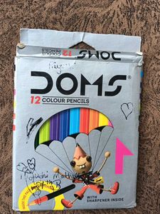 Vintage Camel Oil pastels and Doms Colour Pencils