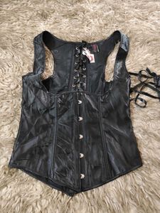 Black Underbust Pirate Coded Corset