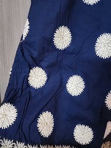 Navy Blue Kurti With Dupatta