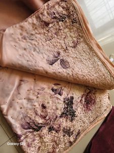 ♥️Dusty Pink Highly Expensive Heavy Work Saree