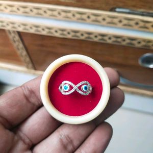 925 pure silver Evil Eye Infinity Ring