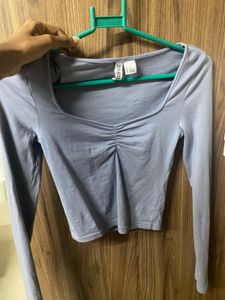 H&M Long Sleeve Crop Top