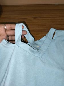 Cotton Embroidery Rose Short Sleeve