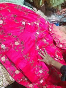 Pink Embroidered Lehenga Choli
