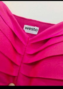 Westo Padded High Low Top For Women With Side Zip