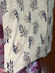Floral Print Button-Down Kurta