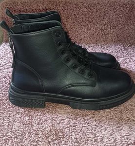 Black Ankle Combat Boots