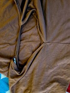 Rust V-Neck Dolman Sleeve Top