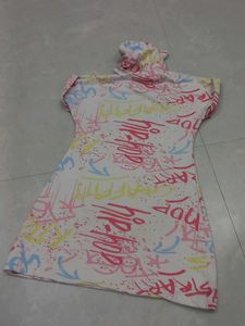 Girls' Graphic Print Hoodie Dress