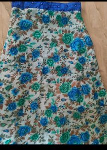 Blue Skirt And Blouse For Weddings