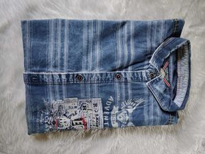 Mens Casual Denim Shirt 42 Inches