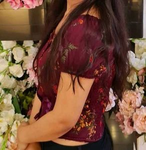 Floral Crop Top For Women