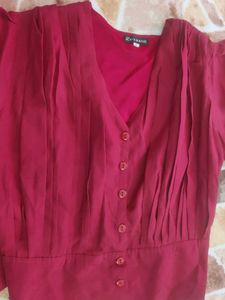 Elegant Burgundy Blouse