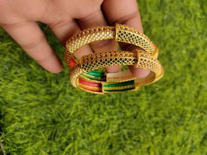 Gold Plated Bangle Set