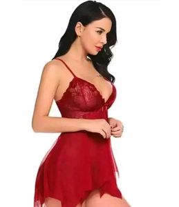Red Lace Babydoll Lingerie