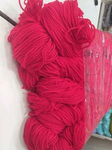 Vibrant Red Yarn for Crafting