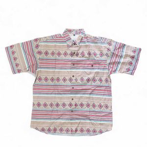 VINTAGE 'CREEM SHIRT' 🦅 Aztec Cotton Summer Shirt