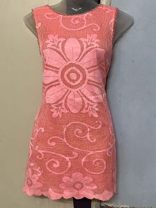 Pintrest Pink Floral Lace Dress