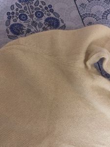 Yellow Knit Pullover Sweater