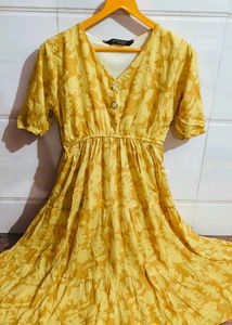 Floral Tiered Midi Dress
