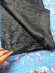 black Net saree