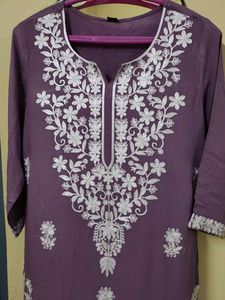 Beautiful Embroidery  Kurta With Pant 👍❤️