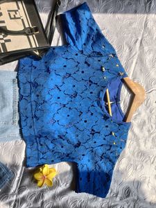 Designer Crop Top 💙
