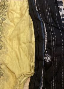 Two dupattas - scarves - Printed Fabric Piece