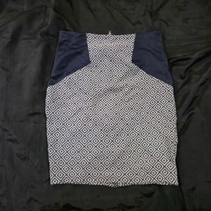 Patterned Mini Skirt|formal | woollen