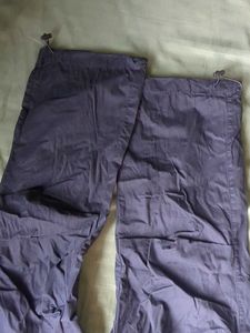 Men Black parachute pants high quality cotton M