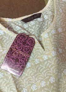 Floral Embroidered Kantha Work Kurti With Sharara