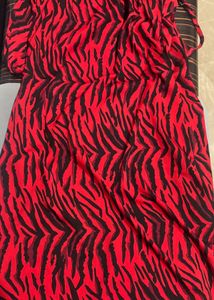 Red Animal Print Dress