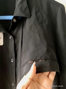 Black Shirt with front pattern - 42