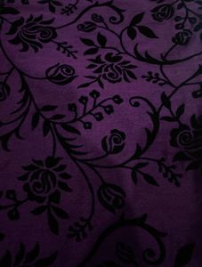 Rich Purple Velvet Print Tunic Top