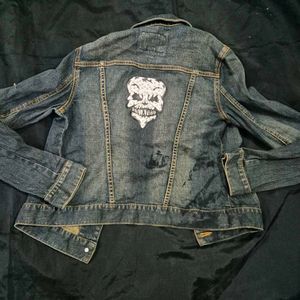 SunSist denim jacket/goth/y2k