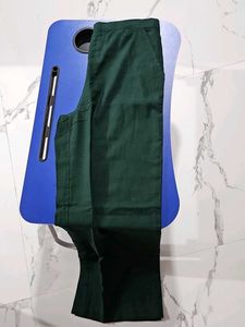 Embroidered Floral Top with plain green Trouser
