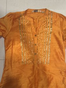 Elegant Orange Kurta
