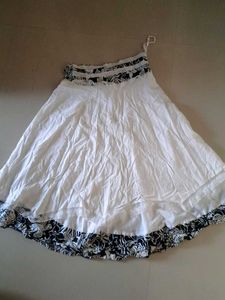 Black And White Skirt For Daily Wear