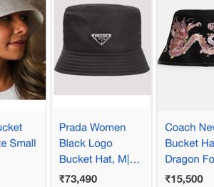 Prada Bucket Hat Unisex Wear